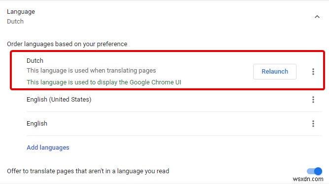 Chrome에서 언어 설정을 변경하는 간단한 방법