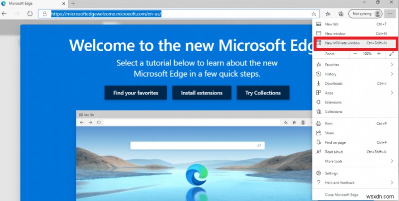 Microsoft Edge 프라이빗 브라우징 사용 방법 – InPrivate 모드