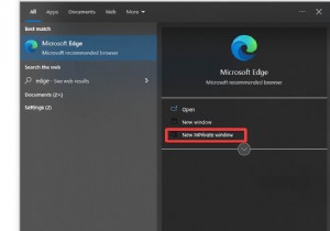 Microsoft Edge 프라이빗 브라우징 사용 방법 – InPrivate 모드