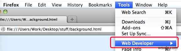 Mac의 Chrome, Safari 및 Firefox에서 요소를 검사하는 방법