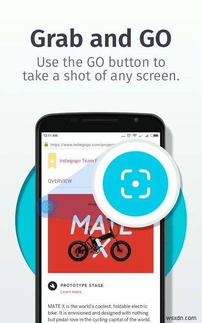 Firefox ScreenshotGo 앱을 사용하는 방법
