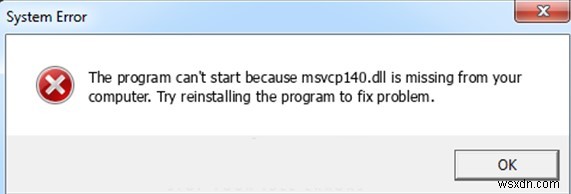 Windows 10에서 누락된 MSVCP140.dll을 수정하는 방법