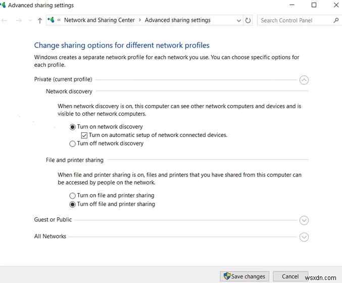 Windows 10에서 네트워크 검색을 수정하는 8가지 방법이 꺼져 있습니다.