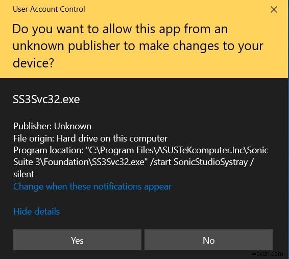 Windows 10에서 시작 시 SS3svc32.exe를 수정하는 방법 