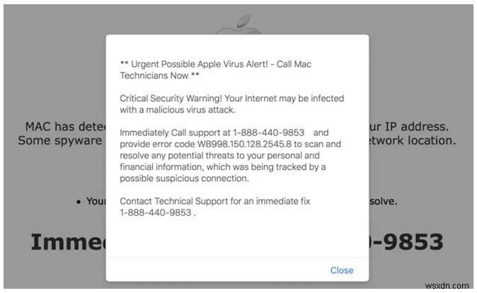  Apple 의 포르노 바이러스 경고를 방지하는 방법