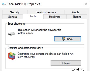 Windows 10에서 하드 디스크의 불량 섹터를 수정하는 방법