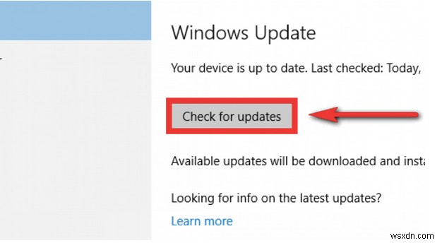 FIX:Windows 10에서 누락된 업데이트 버튼 확인
