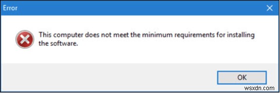 Windows 10에서  이 컴퓨터가 최소 요구 사항을 충족하지 않습니다 를 수정하는 방법