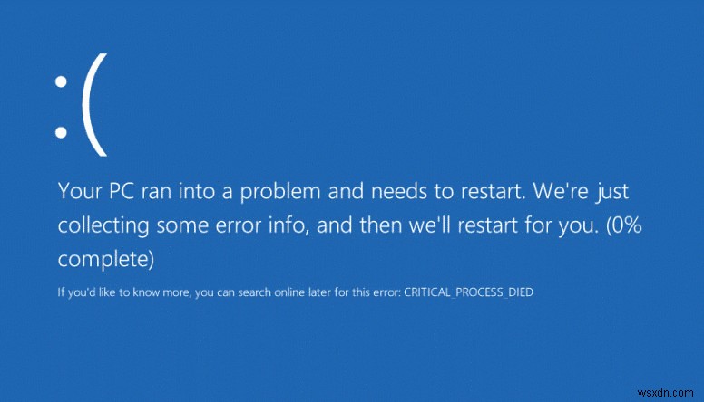 중요한 프로세스가 Windows 10에서 종료됨 – 이 BSOD 오류를 수정하는 방법
