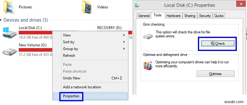 Windows 10에서 손상된 파일을 수정하고 액세스하는 방법은 무엇입니까?
