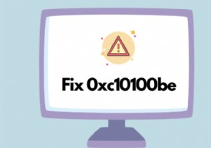Windows 10에서 0xc10100be 비디오 오류를 수정하는 방법