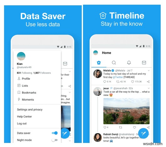 공간과 데이터를 절약하는 Android용 라이트 앱
