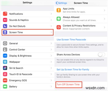 iOS 12에서 일반적인 화면 시간이 작동하지 않는 문제와 해결 방법은 무엇입니까?