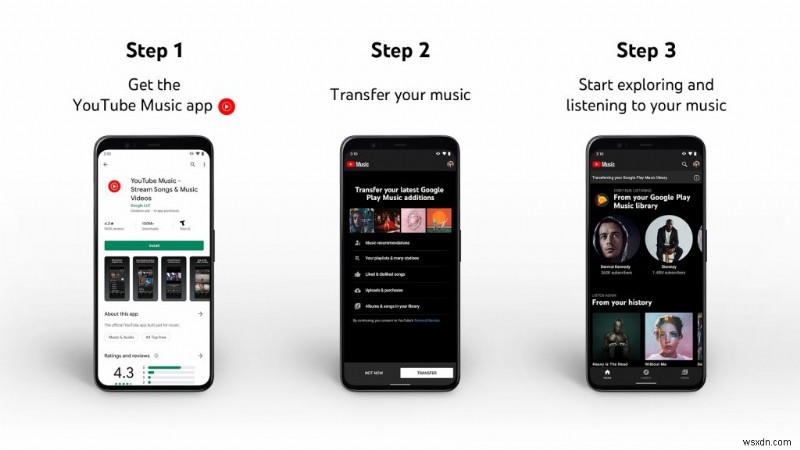 Google Play 뮤직에서 YouTube Music으로 음악을 전송하는 방법