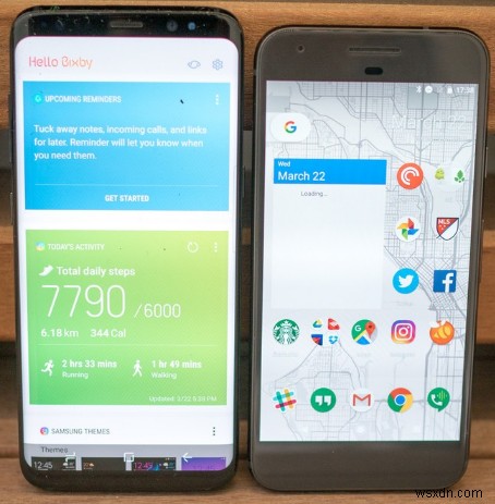 Samsung Galaxy S8 vs Google Pixel 2 – 어려운 선택!