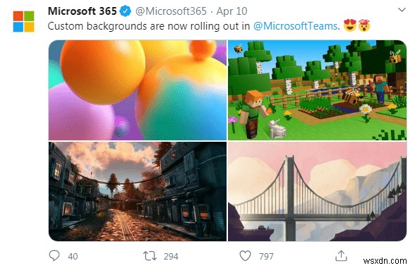 Microsoft Teams에서 비디오 배경을 변경하는 방법