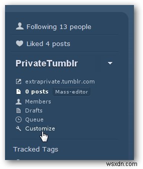 비공개 Tumblr 블로그를 만드는 방법