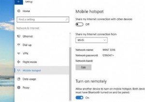 Windows 10 노트북에서 Wi-Fi 핫스팟을 켜는 방법