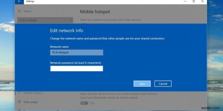 Windows 10 노트북에서 Wi-Fi 핫스팟을 켜는 방법