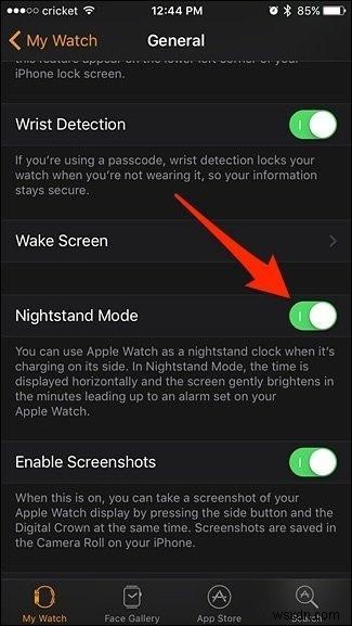 Apple Watch의 야간 스탠드 모드 사용 방법