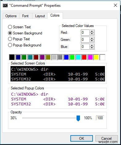 Windows 10, 8, 7에서 명령 프롬프트 색상을 변경하는 방법