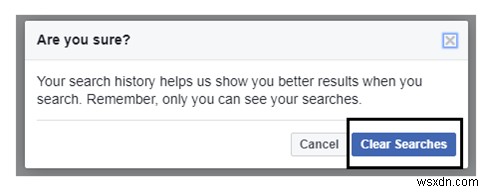 Facebook에서 검색 기록을 지우는 방법