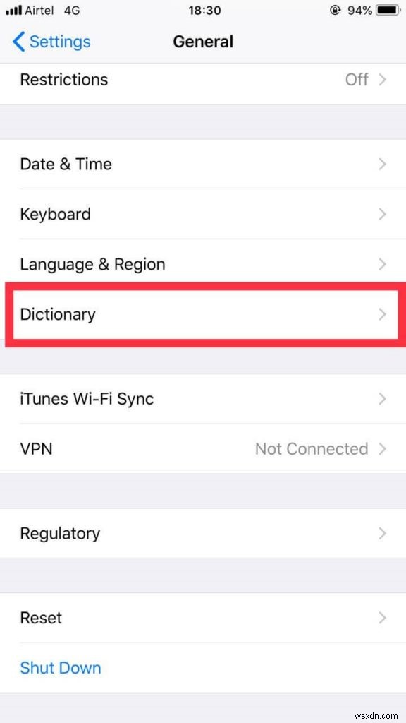 iOS 12에서 iPhone의 숨겨진 동의어 사전을 잠금 해제하는 방법은 무엇입니까?