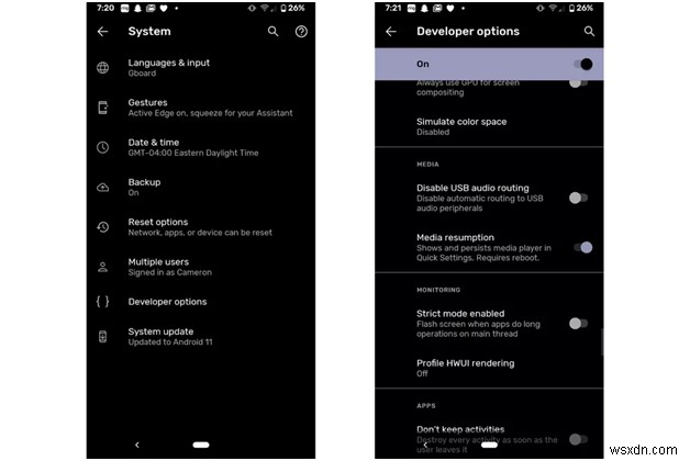 Android 11 베타에서 새로운 미디어 컨트롤을 활성화하는 방법