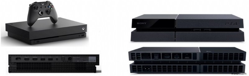 전투에서 승리할 사람:Sony의 PlayStation 4 Pro 또는 Xbox One X