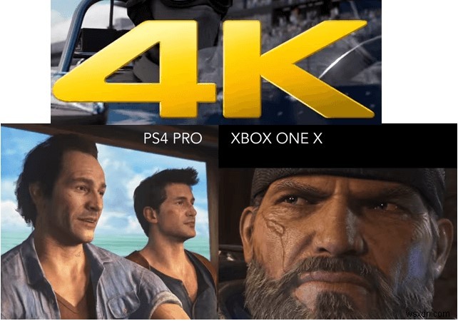 전투에서 승리할 사람:Sony의 PlayStation 4 Pro 또는 Xbox One X