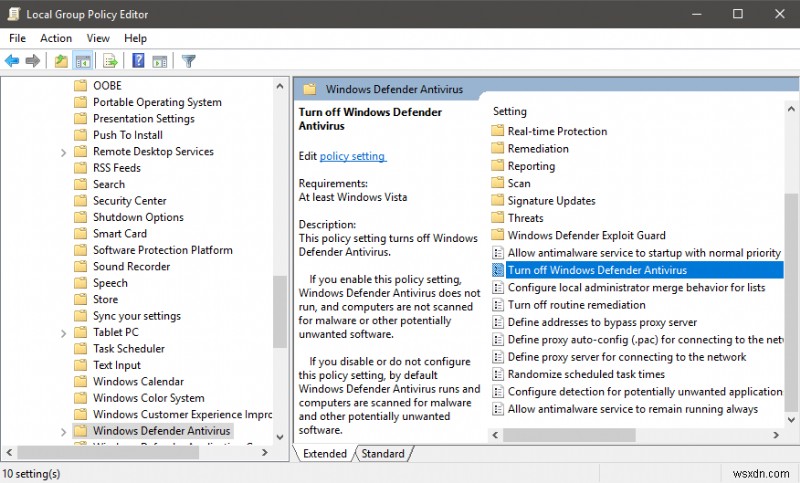 Windows 10에서 Windows Defender를 비활성화하는 방법은 무엇입니까?