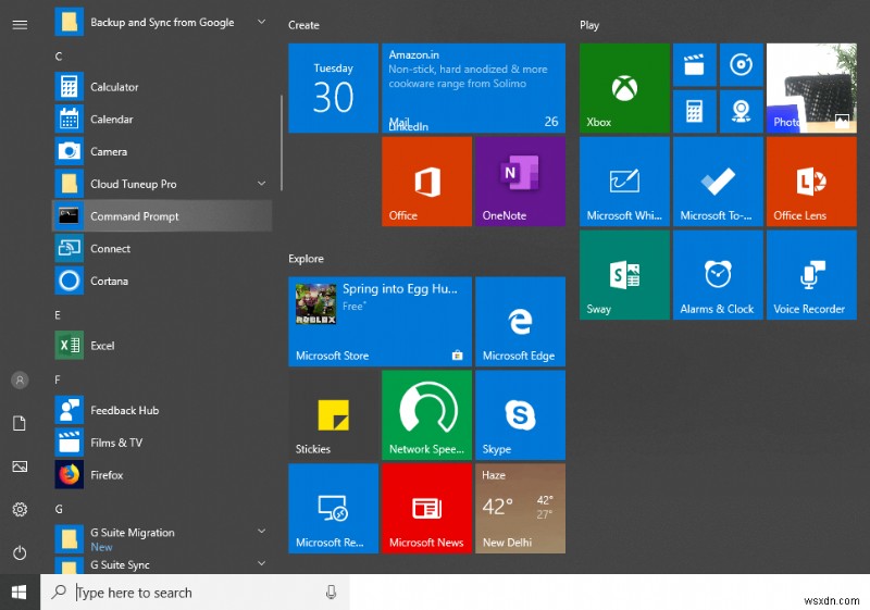 Windows 10에서 작동하지 않는 시작 메뉴 검색을 수정하는 방법