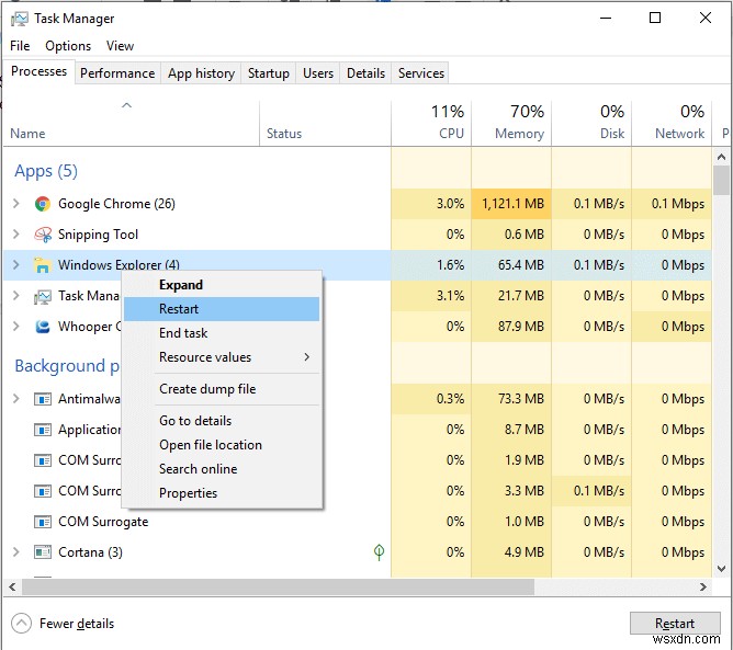 Windows 10에서 작동하지 않는 시작 메뉴 검색을 수정하는 방법