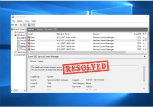 Windows 10 서비스 제어 관리자 오류(이벤트 ID 7000) 해결 방법