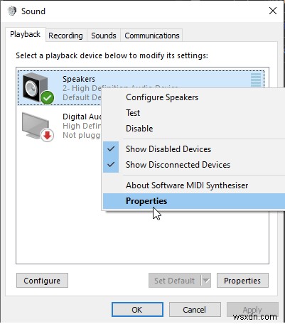 Windows 오디오 장치 그래프 격리( Audiodg.Exe ) 높은 CPU 사용량을 수정하는 방법