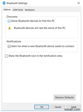 Windows 10에서 Bluetooth 오디오 장치 및 무선 디스플레이 연결을 수정하는 방법