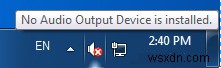 Windows 10 PC에서  오디오 출력 장치가 설치되지 않았습니다  오류 해결 방법
