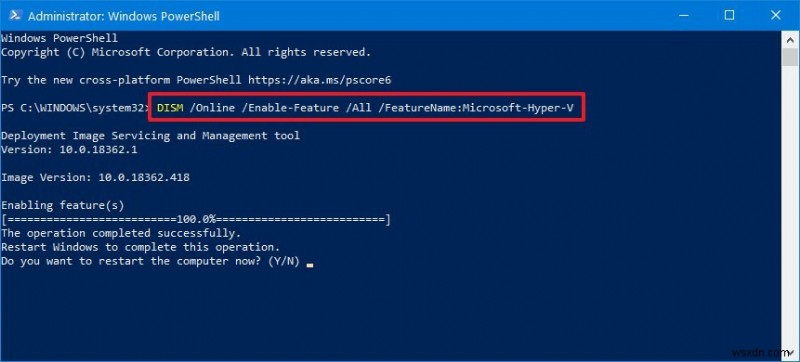 단계별:가상 머신을 실행하기 위해 Hyper-V Windows 10 활성화 및 구성