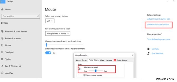 고정됨 – Windows 10에서 마우스 포인터가 저절로 움직이는 문제