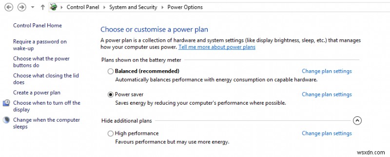 Windows 10 절전 옵션 누락 수정 방법