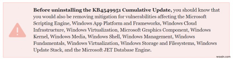 Windows 10 KB4549951 업그레이드 실패, 충돌 및 데이터 손실 발생:방지 방법