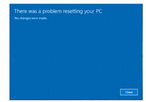 [해결됨]:“Windows 10 PC를 초기화하는 중에 문제가 발생했습니다. 변경 사항이 없습니다”