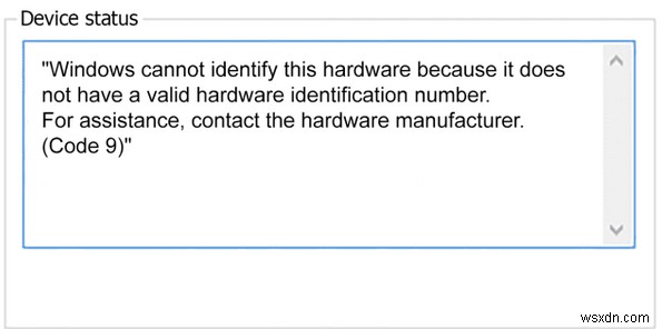  Windows에서 이 하드웨어를 식별할 수 없습니다  코드 9 오류를 수정하는 4가지 방법