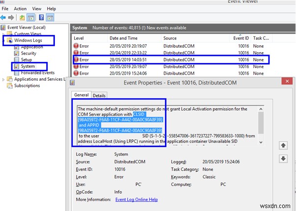 Windows 10에서 DistributedCOM 오류 10016을 해결하는 단계