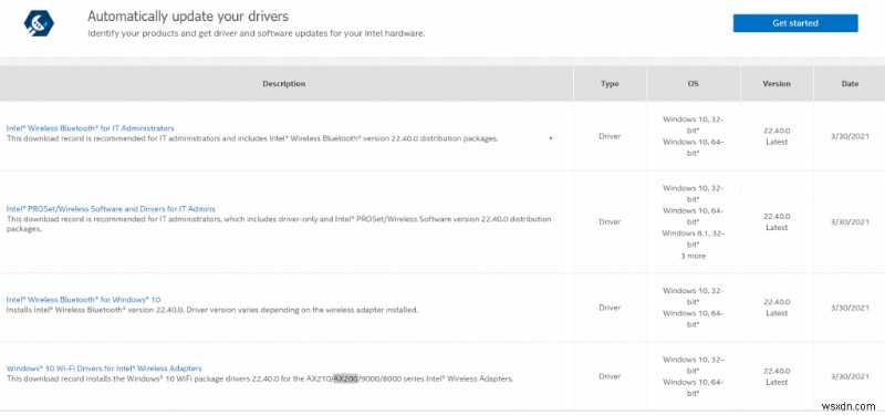 인텔 Wi-Fi 6 AX200 드라이버 다운로드 및 업데이트 방법