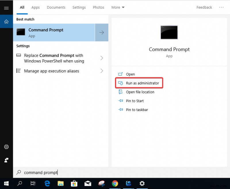 Windows 10에서 서비스 등록 누락 또는 손상을 수정하는 방법