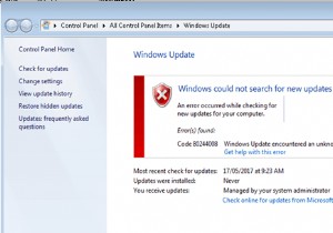 Windows 10 업데이트 오류 코드 수정 방법:80072ee2