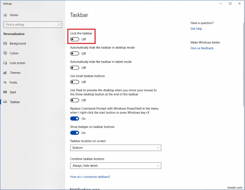 Windows 10 작업 표시줄을 사용자 지정하는 방법