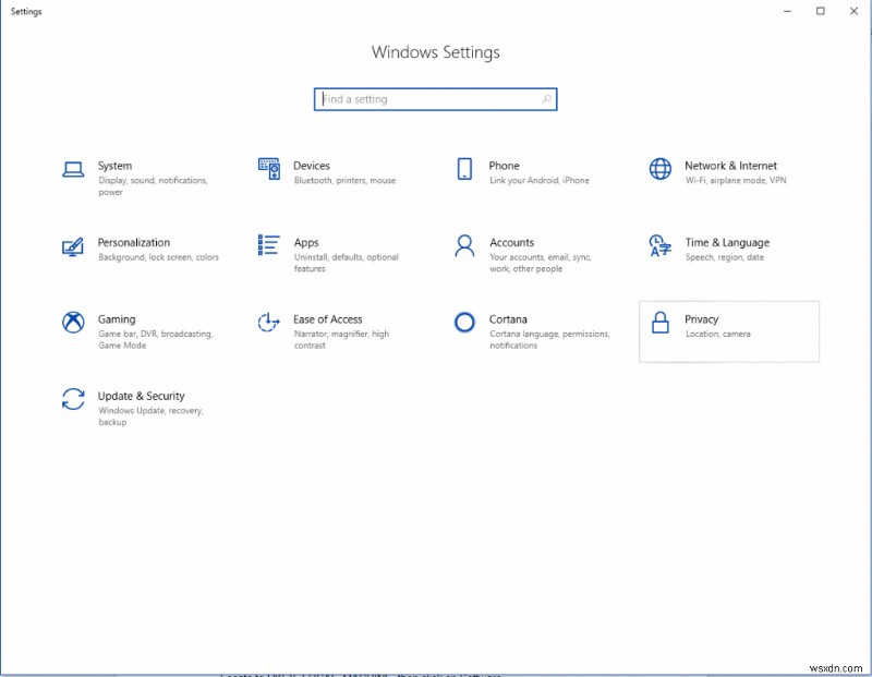 Windows 10 개인 정보 설정 가이드