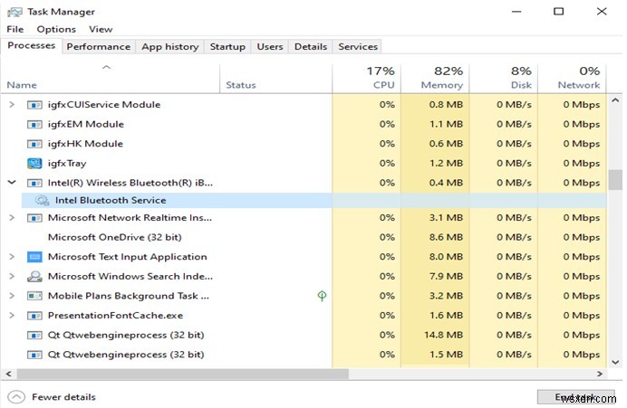 Windows 10에서 IAStorDataSvc 높은 CPU 메모리 사용량을 수정하는 방법